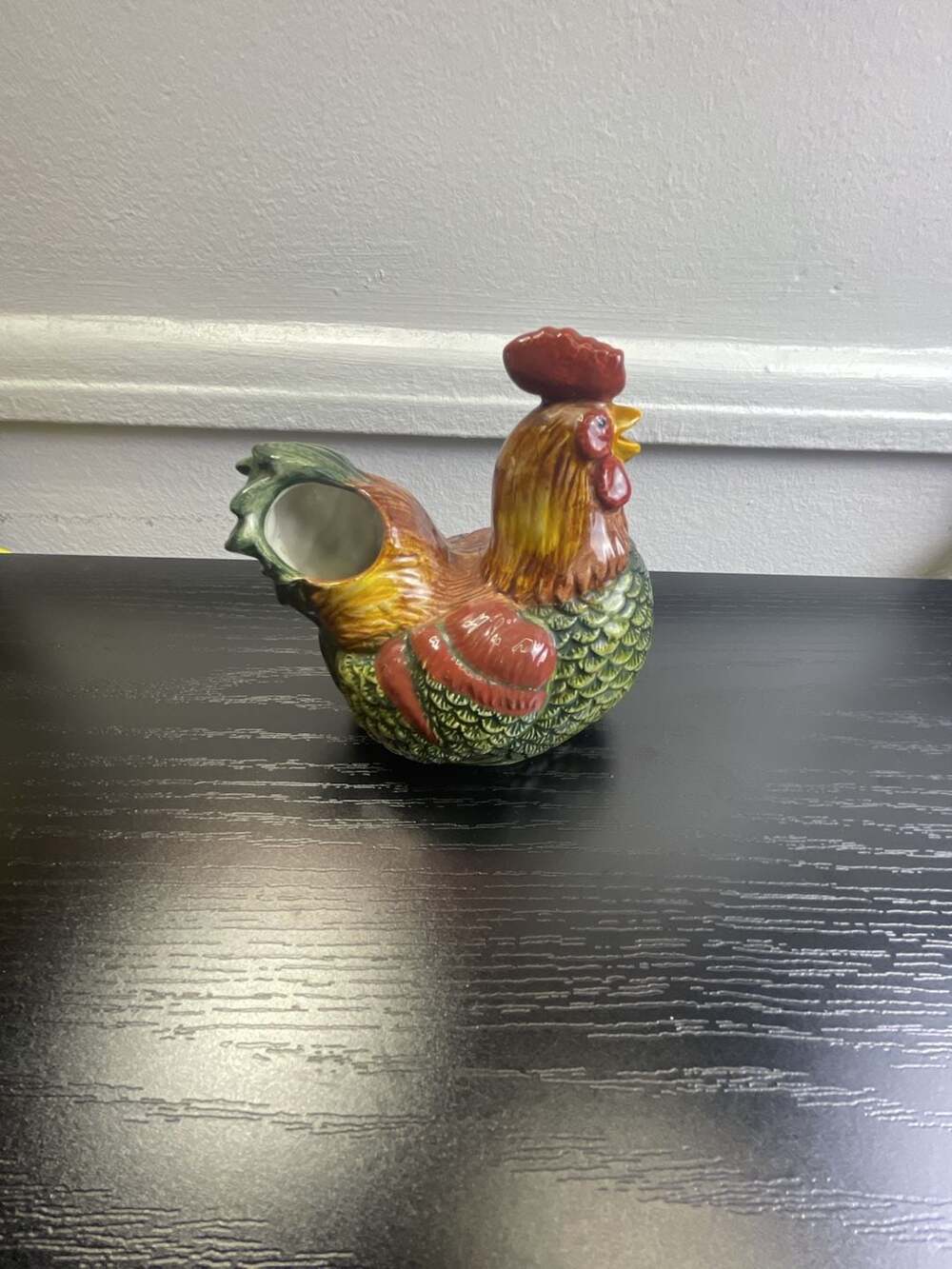 Sakura by Oneida Ceramic Rooster Creamer Pitcher On the Farm
